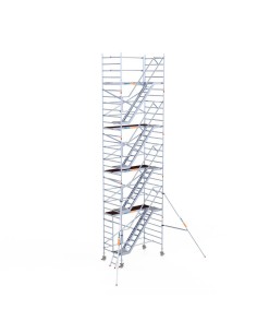 Andamio móvil tipo torre con escaleras 135x250x1020 m altura de trabajo