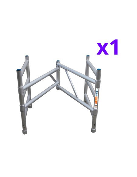 Andamio Plegable de aluminio 75x190 7,50m altura trabajo con estabilizadores - XTREM IBERANDAMIOS