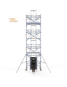 Andamio tipo torre con ascensor solar 135x250 9,20m altura de trabajo