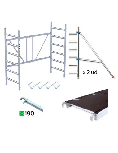 Módulo ampliable 75x190 de 3,85m-A a 5,70m