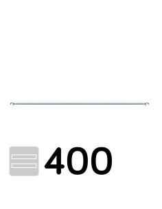 Barra horizontal 400 para andaimes móveis tipo torre 2