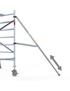 Teleestabilizador de 2 metros para andaimes tipo torre móvel e andaimes rebatíveis 2