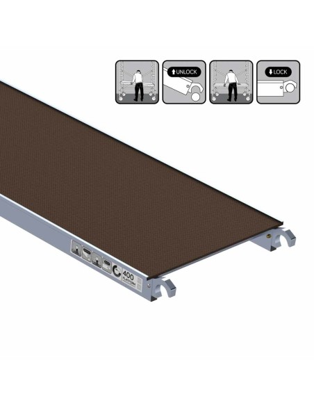 Plataforma SIN trampilla 400 cm para torre móvil