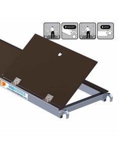Plataforma COM portinhola 400 cm para torre móvel