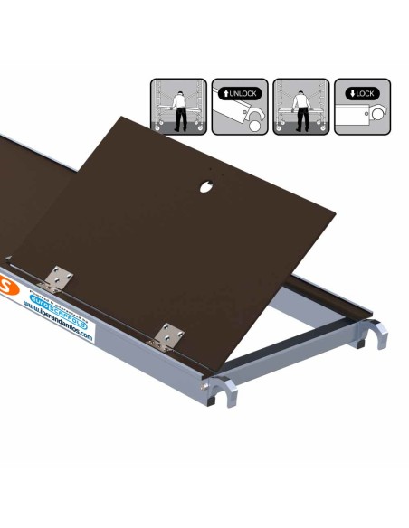 Plataforma CON trampilla 400 cm para torre móvil