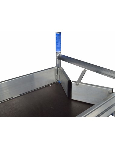 Rodapiés 135x190 cm de aluminio con bisagras para andamios móviles tipo torre