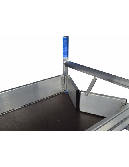 Rodapiés 135x190 cm de aluminio con bisagras para andamios móviles tipo torre