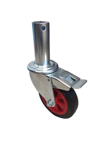 Rueda de goma para andamio plegable (150 mm de diámetro)