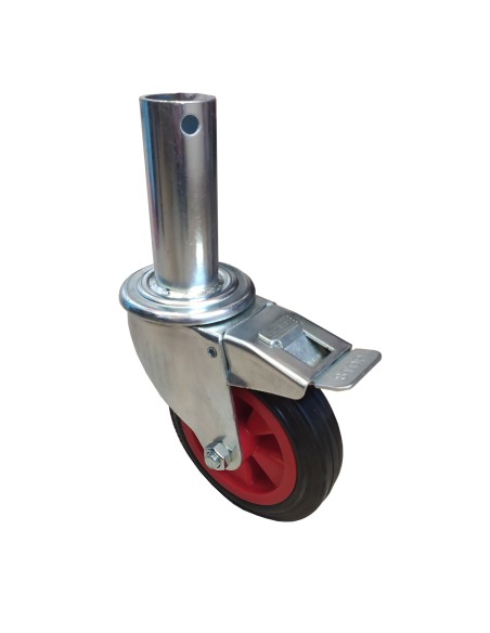 Rueda de goma para andamio plegable (150 mm de diámetro)