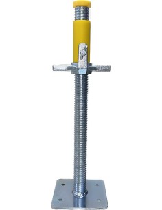 Fuso para andaime em aço com placa de base (até 35 cm)