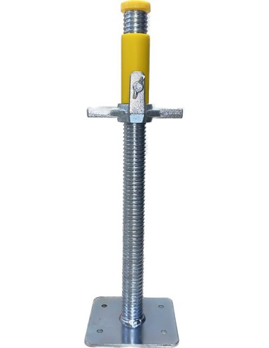 Fuso para andaime em aço com placa de base (até 35 cm)