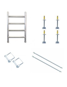 Pack elevador de escadas para andaimes 75x190 (Altura 80-120 cm)