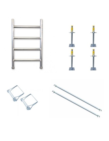 Pack salvaescaleras para andamios de 75x190 (Altura 80-120 cm)