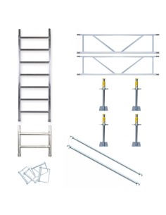 Pack elevador de escadas para andaimes 75x190 (Altura 115-165 cm)