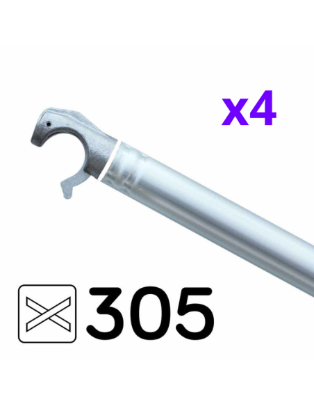 Andamio móvil tipo torre 135x305x1020 m - PRO DOBLE SAFE