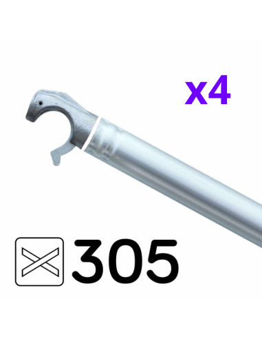 Andaime móvel tipo torre 135x305x1320 m - PRO DOBLE SAFE