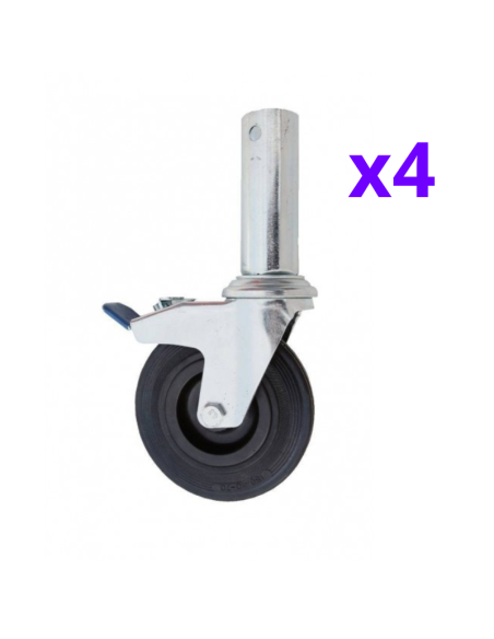 Andaime rebatível 75x150 3m de altura de trabalho sem portinhola –  COMPACT Módulo 1