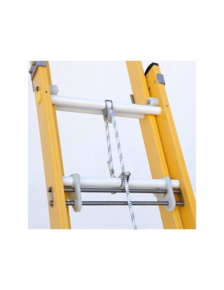Escalera profesional de fibra extensible a cuerda 10 a 14 peldaños - ARIZONA