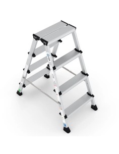 Escalera profesional OLYMPUS de tijera doble subida de 4 a 7 peldaños | PERSUM