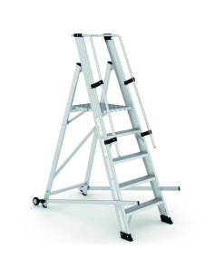 Escalera profesional SITRA con estructura soldada en aluminio de 5 peldaños | PERSUM