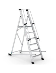 Escalera profesional SITRA con estructura soldada en aluminio de 6 peldaños | PERSUM