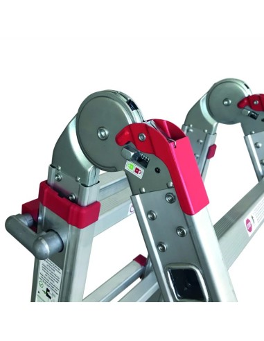 Escalera profesional APOLO multiposición y telescópica 4x4 peldaños | PERSUM