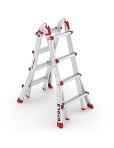 Escalera profesional APOLO multiposición y telescópica 4x4 peldaños | PERSUM