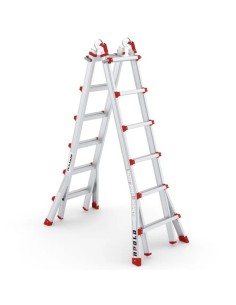 Escalera profesional APOLO multiposición y telescópica 4x6 peldaños | PERSUM