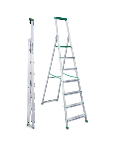 Escalera profesional de tijeras de 7 peldaños - ESCALIBUR