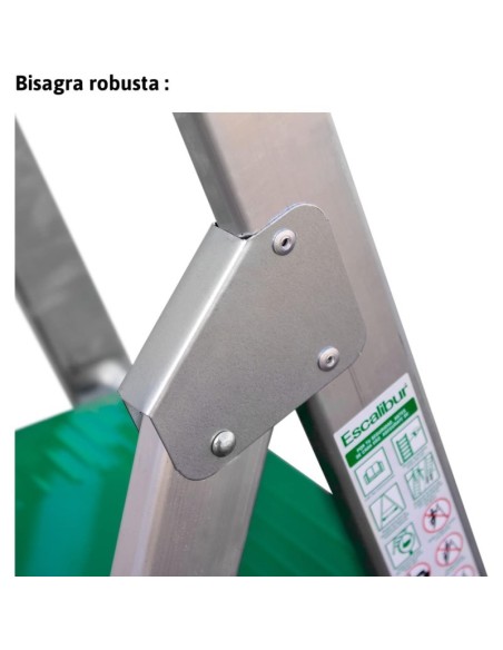 Escada profissional em tesoura de 8 degraus - ESCALIBUR