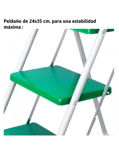 Banqueta doméstica em aço galvanizado com 3 degraus - Escalibur