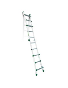 Escalera doméstica telescópica de aluminio y 3x4 peldaños | Escalibur 2