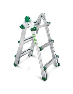 Escalera doméstica telescópica de aluminio y 3x4 peldaños | Escalibur