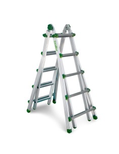 Escalera doméstica telescópica de aluminio y 5x4 peldaños | Escalibur