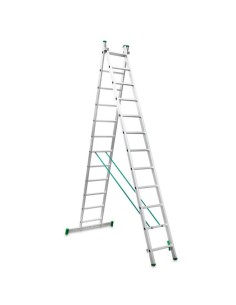 Escada doméstica multiusos ES-DOUBLE12 e dois troços - ESCALIBUR