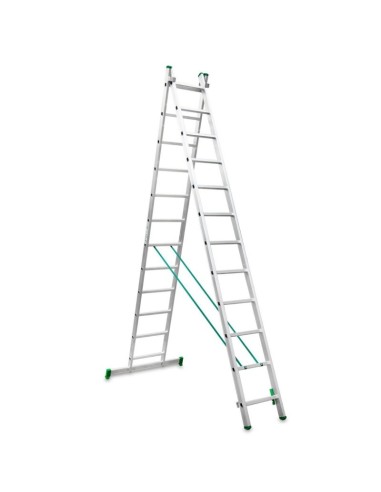 Escada doméstica multiusos ES-DOUBLE12 e dois troços - ESCALIBUR