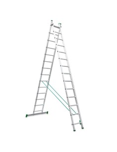 Escalera doméstica multiuso ES-DOBLE14 y dos tramos - ESCALIBUR