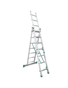Escalera doméstica multiuso ES-TRIPLE7 y tres tramos - ESCALIBUR