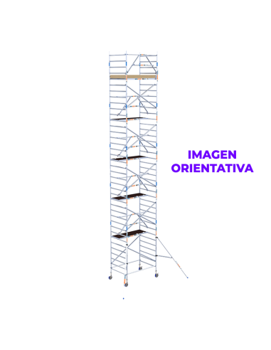 Andamio móvil tipo torre 135x190x1420 m | ECO EXTRA
