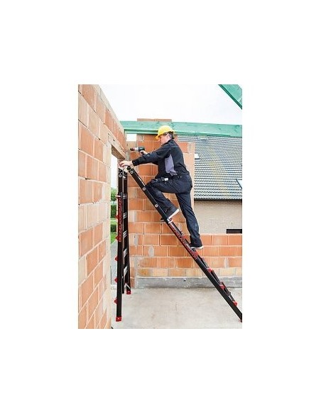 Escalera profesional telescópica 4x6 peldaños - BIG ONE