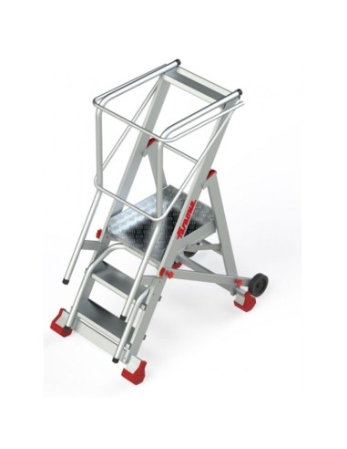 Escalera profesional de almacén de 3 peldaños - FARAONE