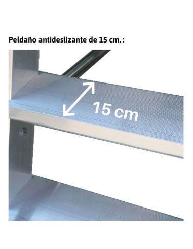 Escalera profesional de almacén de 5 peldaños - FARAONE