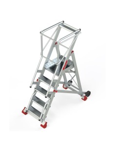 Escalera profesional de almacén de 5 peldaños - FARAONE