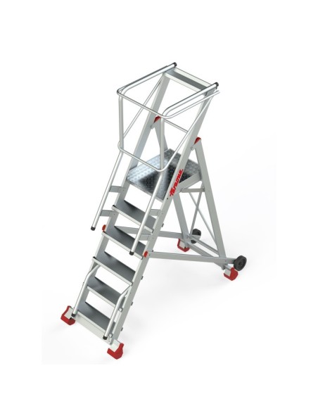 Escalera profesional de almacén de 6 peldaños - FARAONE