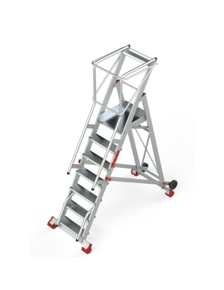 Escalera profesional de almacén de 7 peldaños - FARAONE