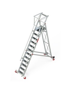 Escalera profesional de almacén de 12 peldaños - FARAONE