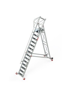 Escalera profesional de almacén de 14 peldaños - FARAONE