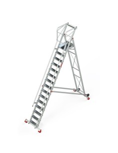 Escalera profesional de almacén de 15 peldaños - FARAONE