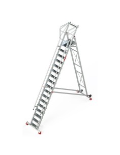 Escalera profesional de almacén de 17 peldaños - FARAONE