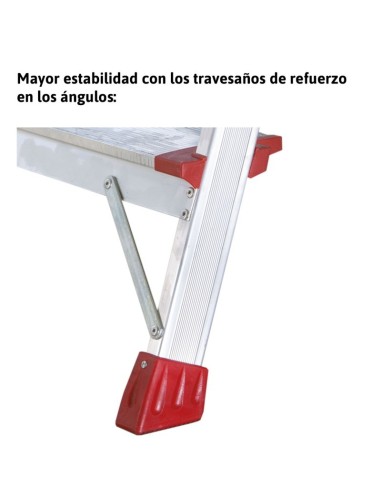 Escalera profesional de almacén ELEGANCE de 3 peldaños - FARAONE